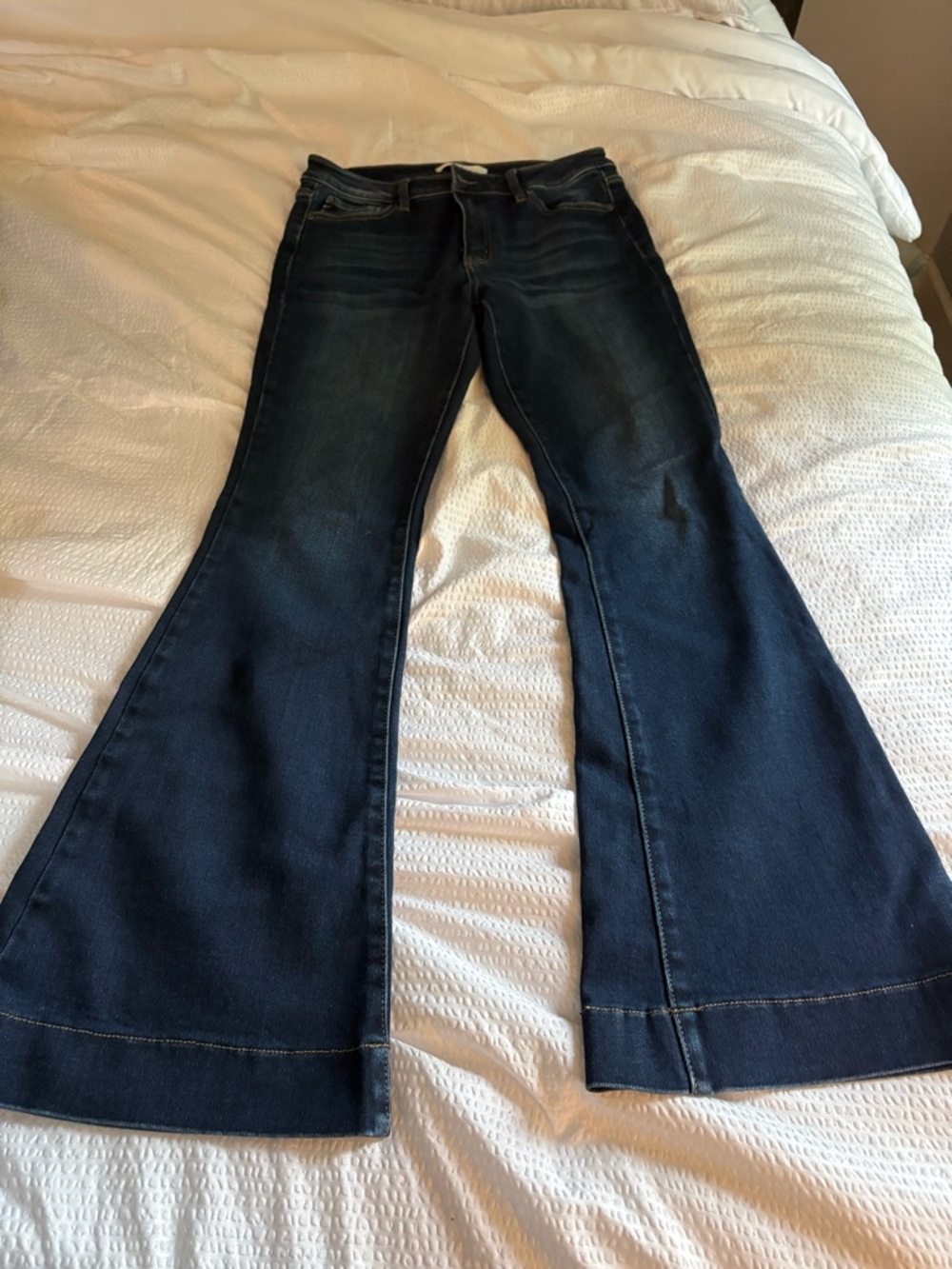 Dark Blue Women's KanCan Flared Jeans